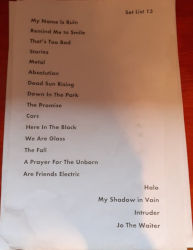 Gary Numan Hull Setlist 2019